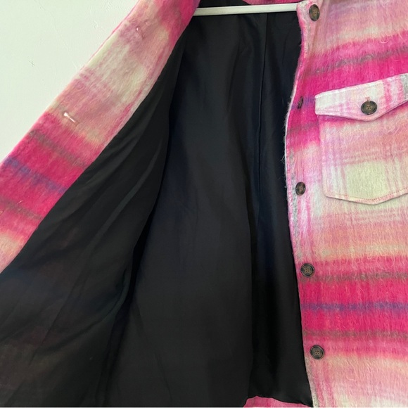 Forever 21 Pink Plaid Jacket - Picture 5 of 5